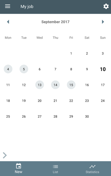 WorkIO - Work Time - Image screenshot of android app