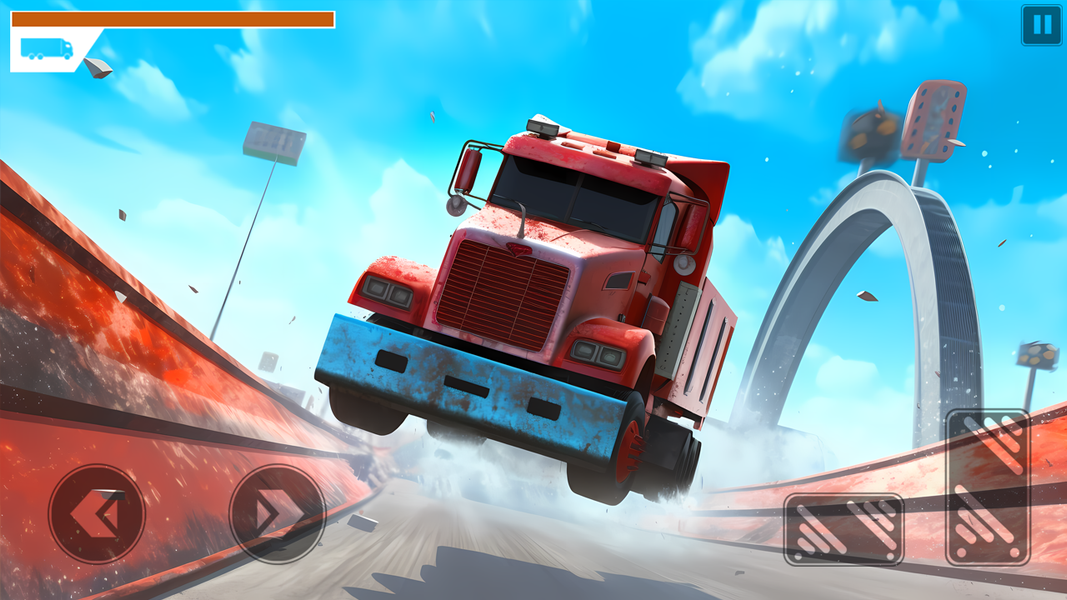 Monster Truck Stunt Derby Game - Gameplay image of android game