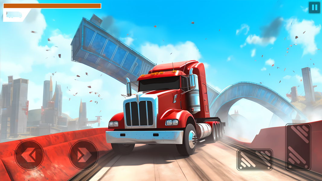 Monster Truck Stunt Derby Game - Gameplay image of android game