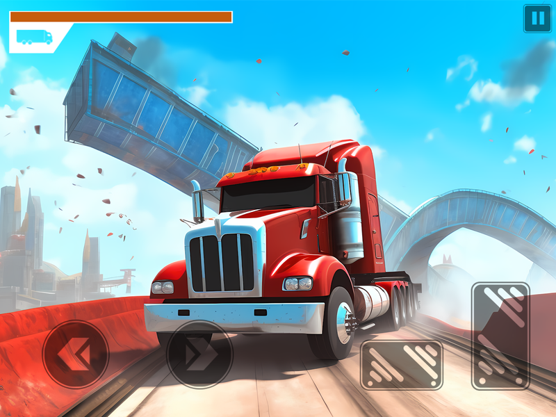 Monster Truck Stunt Derby Game - Gameplay image of android game