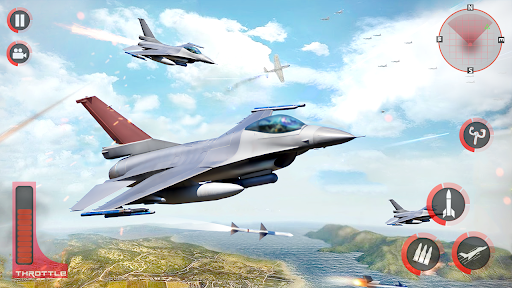 Ace Fighter: Warplanes Game - Gameplay image of android game