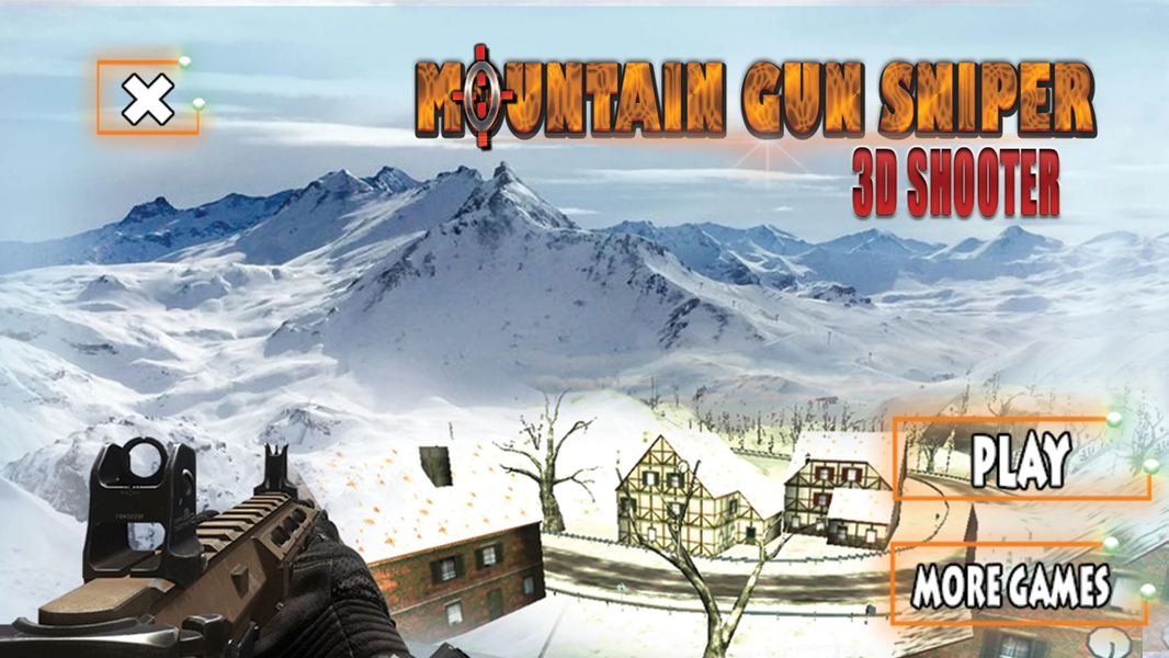 Mountain Gun Sniper 3D Shooter - Gameplay image of android game