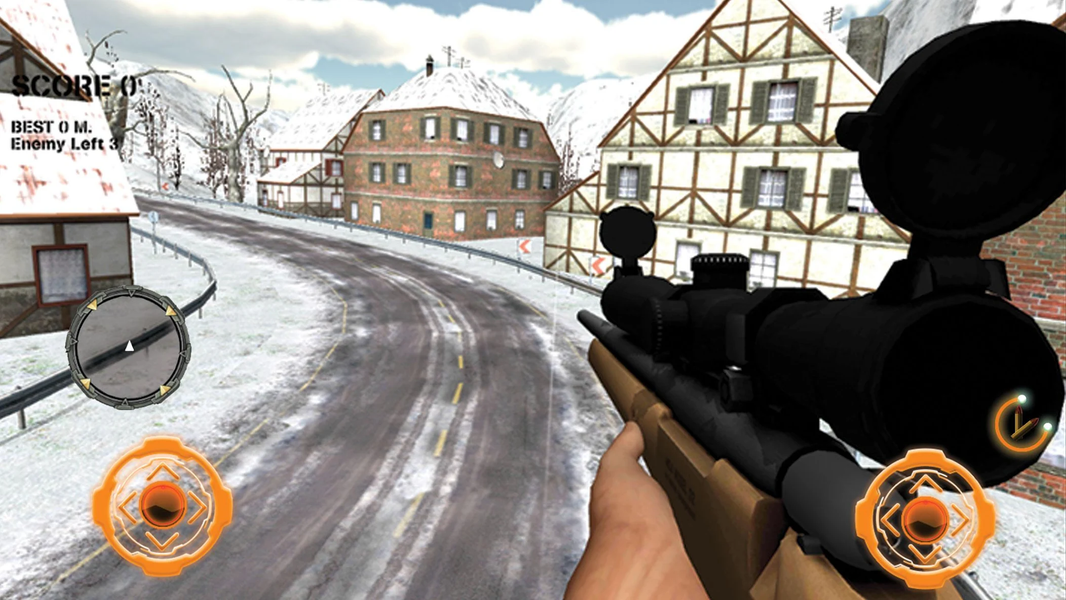 Mountain Gun Sniper 3D Shooter - Gameplay image of android game