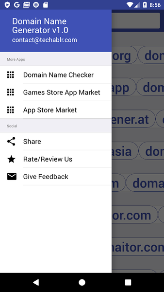 Domain Name Generator - Image screenshot of android app