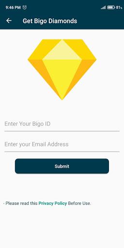 Free Diamonds for Bigo Live - عکس برنامه موبایلی اندروید