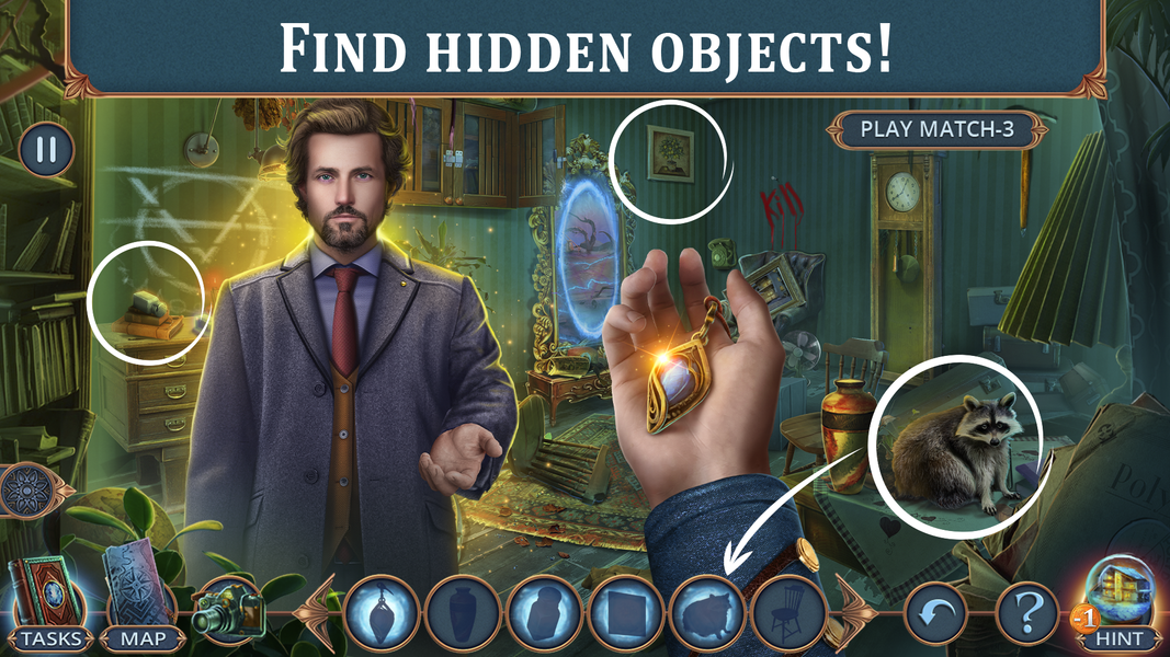 Mystical Riddles 1 f2p - Gameplay image of android game