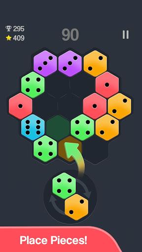 Dominoes! Merge - Hexa Puzzle - Gameplay image of android game