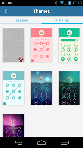 AppLock Theme Blue - عکس برنامه موبایلی اندروید