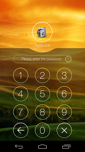 AppLock Theme Hill - Image screenshot of android app