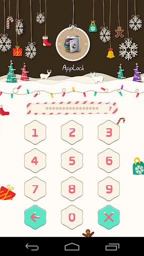 AppLock Theme Xmas & New Year - Image screenshot of android app