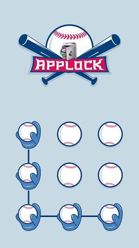AppLock Theme Baseball - Image screenshot of android app