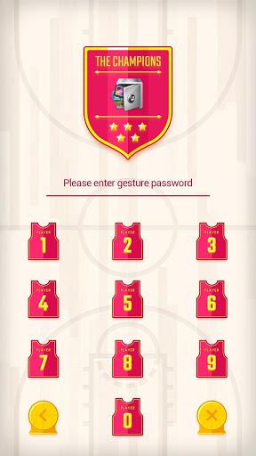 AppLock Theme Basketball - Image screenshot of android app