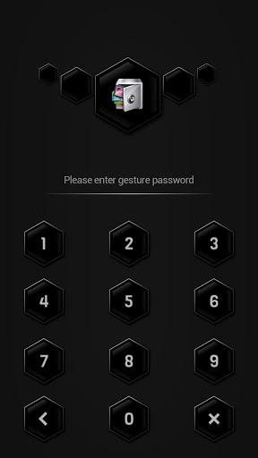 AppLock Theme Black - Image screenshot of android app