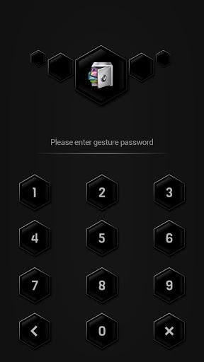 AppLock Theme Black - عکس برنامه موبایلی اندروید