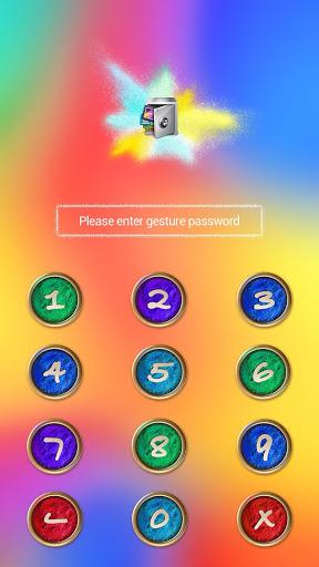 AppLock Theme Holi - Image screenshot of android app