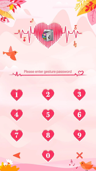 AppLock Theme Heartbeat - Image screenshot of android app