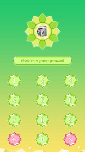 AppLock Theme PolyFlowers - عکس برنامه موبایلی اندروید