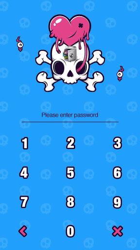 AppLock Theme Skull - Image screenshot of android app