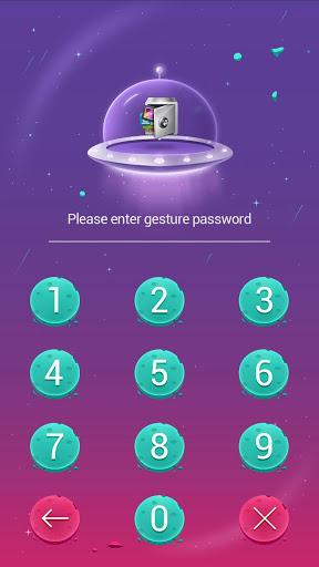 AppLock Theme SpaceTravel - عکس برنامه موبایلی اندروید