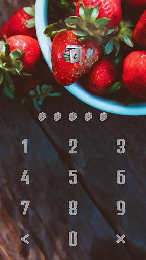 AppLock Theme Strawberry - Image screenshot of android app