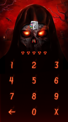 AppLock Live Theme Devil Eyes - Image screenshot of android app