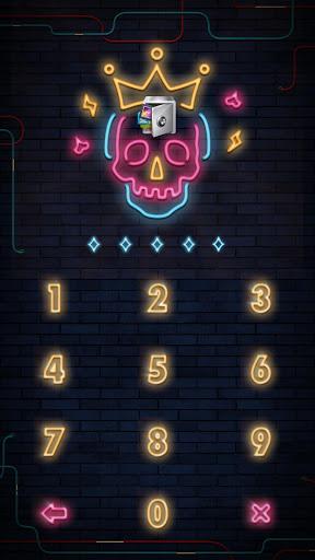 AppLock Live Theme Skull - Image screenshot of android app