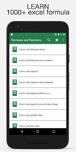 Learn Excel Formula and Functions - Image screenshot of android app