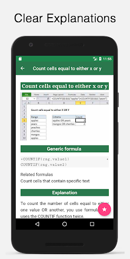 Learn Excel Formula and Functions - Image screenshot of android app