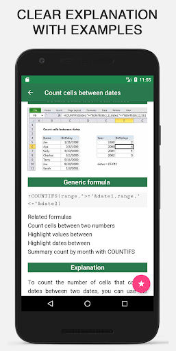 Learn Excel Formula and Functions - Image screenshot of android app