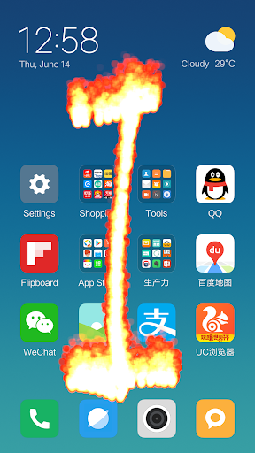 Fire Screen (Prank) - Image screenshot of android app