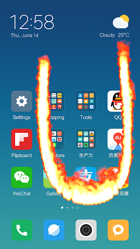 Fire Screen (Prank) - عکس برنامه موبایلی اندروید