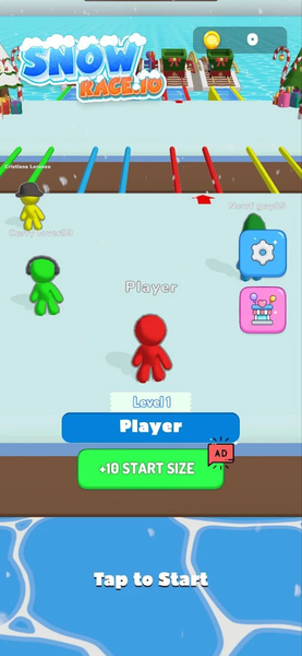 Ice Runner Battle: Snow Race - Gameplay image of android game