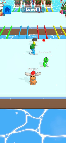 Ice Runner Battle: Snow Race - Gameplay image of android game