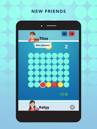 Four in a row - Connect Online - عکس بازی موبایلی اندروید