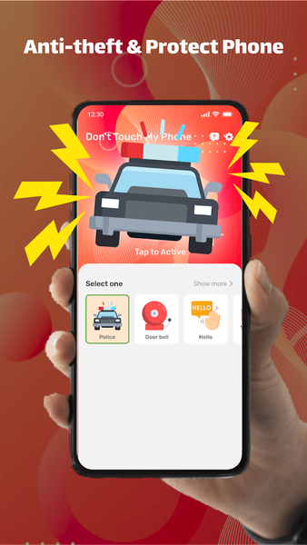 Anti Theft with Phone Alarm - Image screenshot of android app