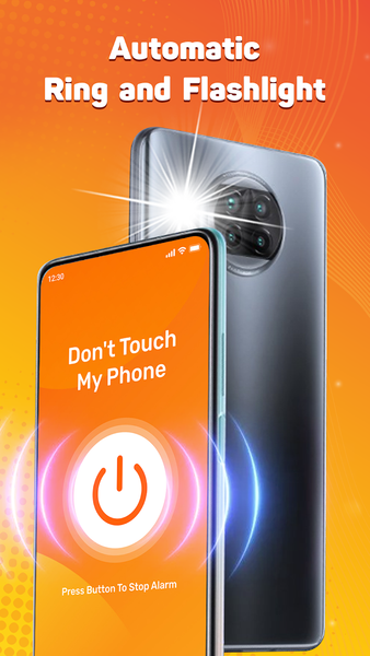 Don't touch phone with Alarm - عکس برنامه موبایلی اندروید