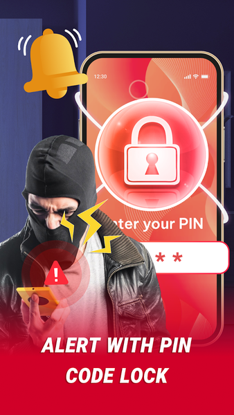 Anti Theft with Phone Alarm - Image screenshot of android app