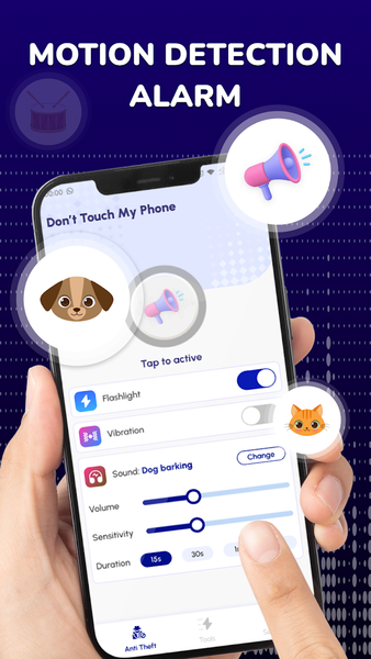 Anti Theft & Don't Touch Phone - عکس برنامه موبایلی اندروید