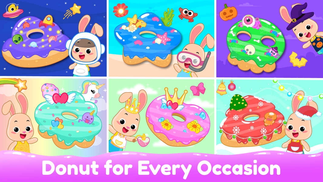Donut Maker Kids cooking games - Gameplay image of android game