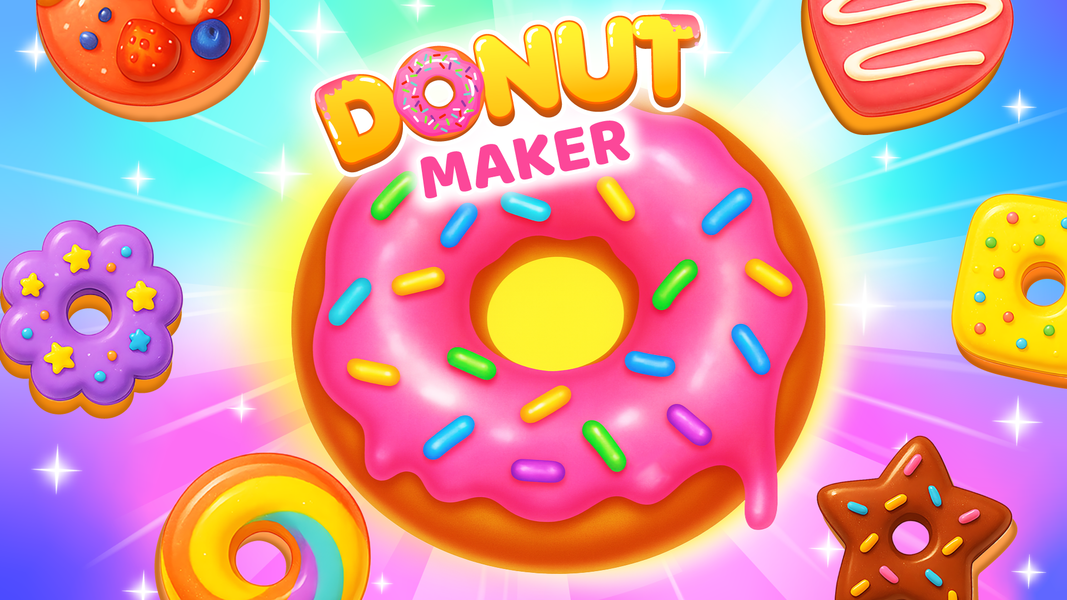 Donut Maker Kids cooking games - Gameplay image of android game