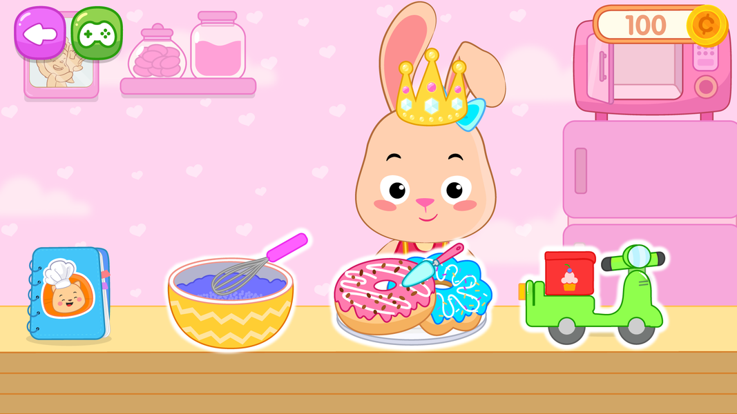 Donut Maker Kids cooking games - Gameplay image of android game