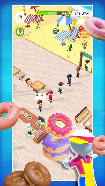Idle Donut ۳D Ready - عکس بازی موبایلی اندروید