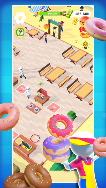 Idle Donut ۳D Ready - عکس بازی موبایلی اندروید