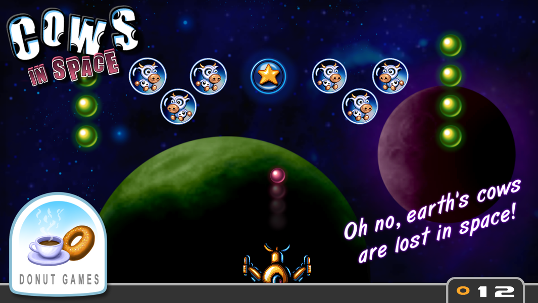 Cows In Space - Gameplay image of android game