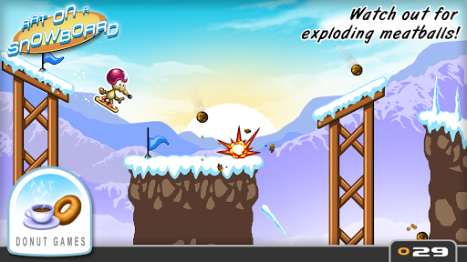 Rat On A Snowboard - Gameplay image of android game