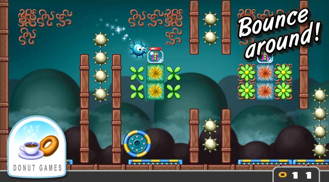 Spikey's Bounce Around - Gameplay image of android game