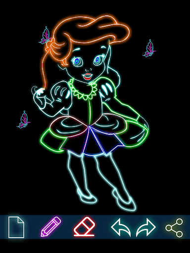 Neon Doodle Art Paint for Kids - عکس برنامه موبایلی اندروید