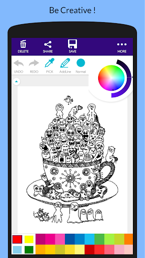 Doodle Art Coloring Book - Image screenshot of android app