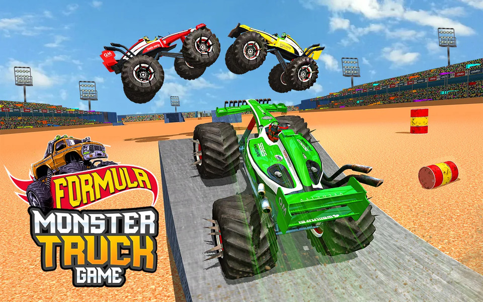 Monster Truck Demolition Derby - Gameplay image of android game