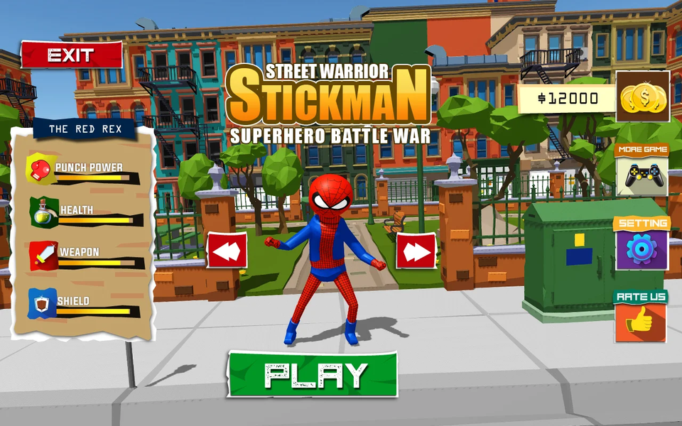 Stickman War City Fighter Gang - Gameplay image of android game